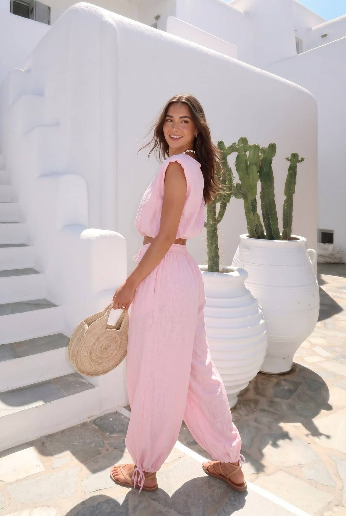Pantalon Oversize Porté Avec Le Haut13963 Vendu Séparément