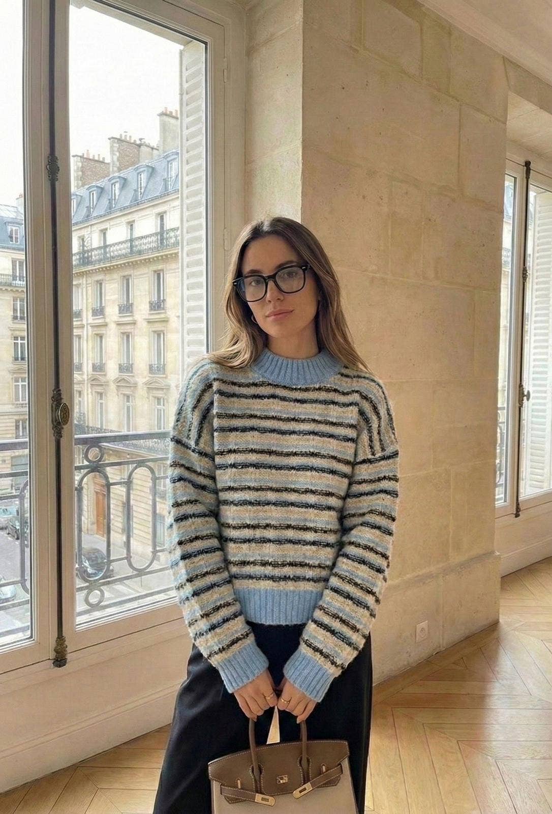 Pull Manche Longue Rayure