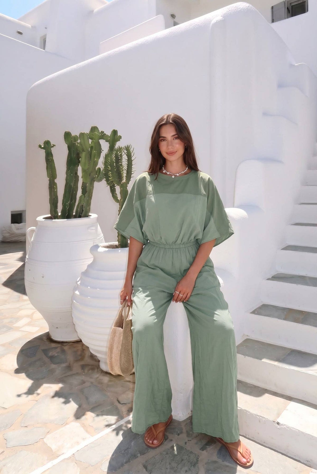 Haut Oversize En Popeline Porté Avec Le Pantalon15290 Ou Pantalon13633 Vendu Séparément