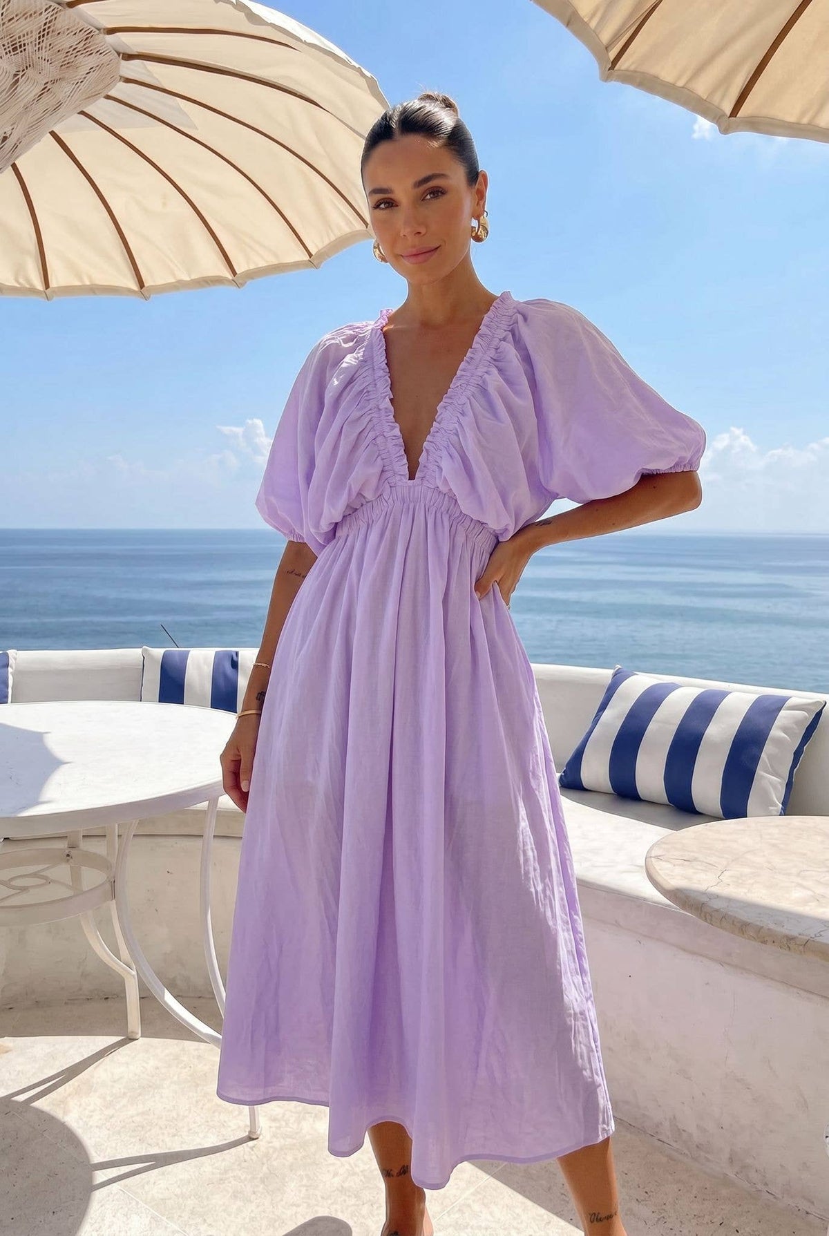 Oversized maxi-jurk