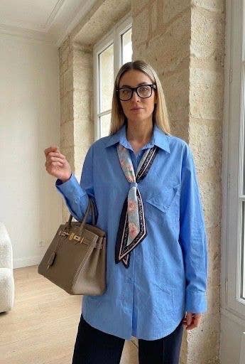 Tunique Coupe Parfaite Accompagné D’Un Foulard