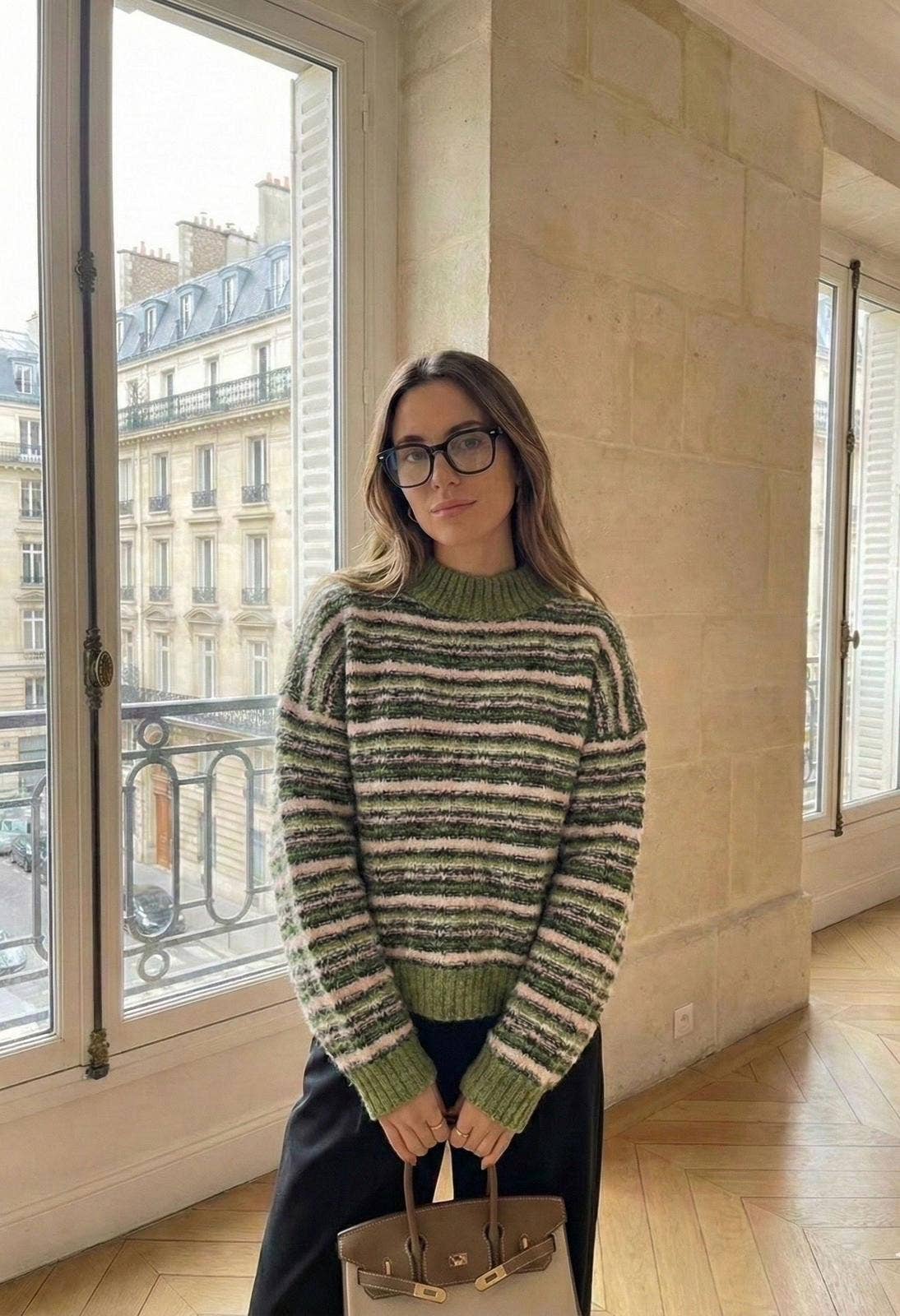 Pull Manche Longue Rayure