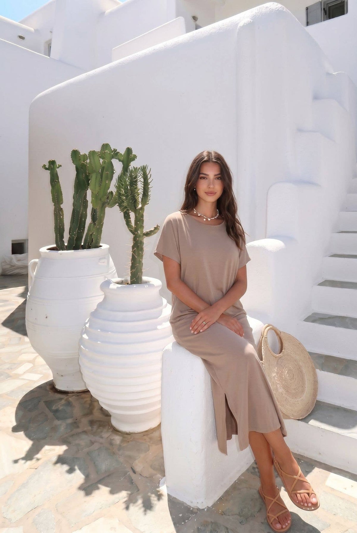 Robe Dos Nu En Coton