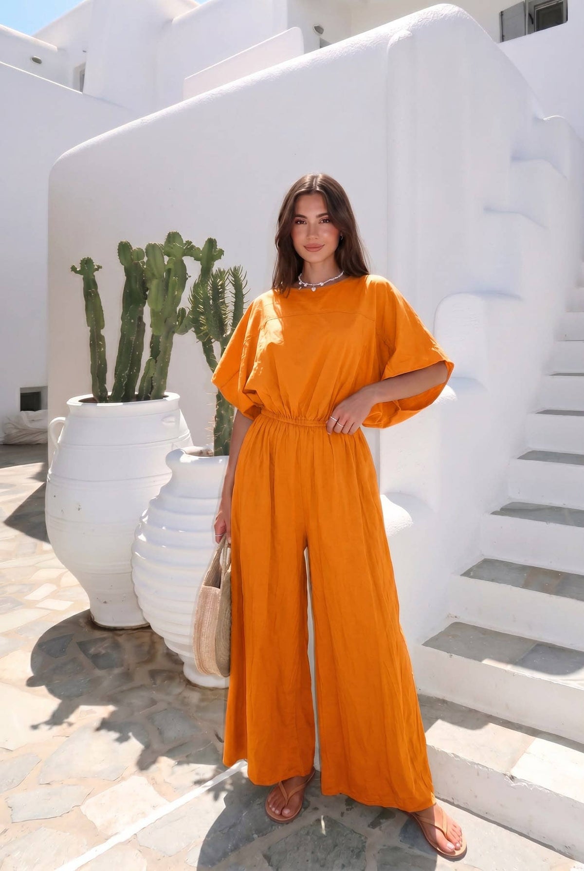 Haut Oversize En Popeline Porté Avec Le Pantalon15290 Ou Pantalon13633 Vendu Séparément