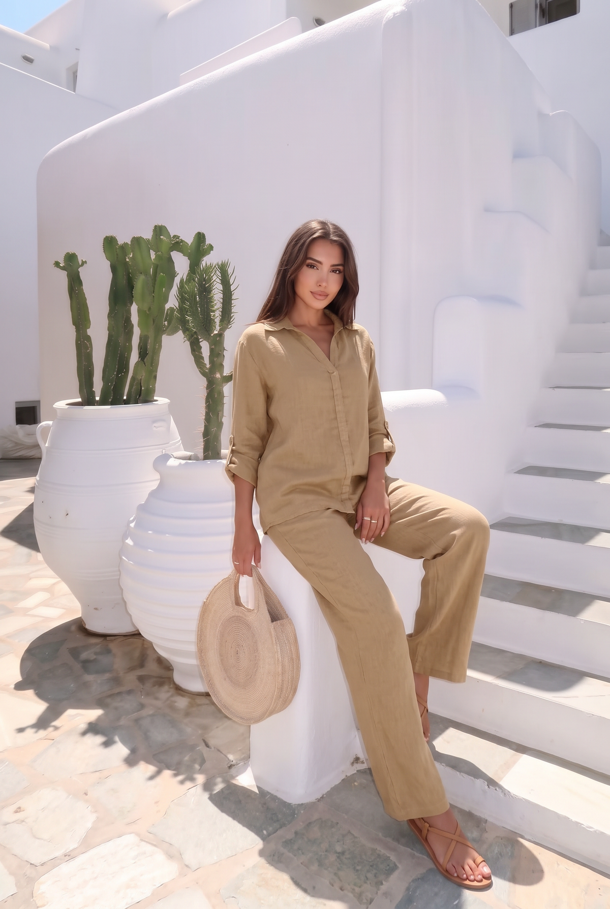 Chemise Fluide En Lin – Haut Été Chic Confort – INCERTAINES