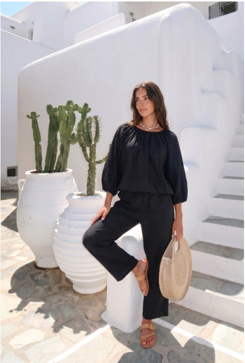 Haut En Voile De Coton Peut Se Porter Avec Le Pantalon13633