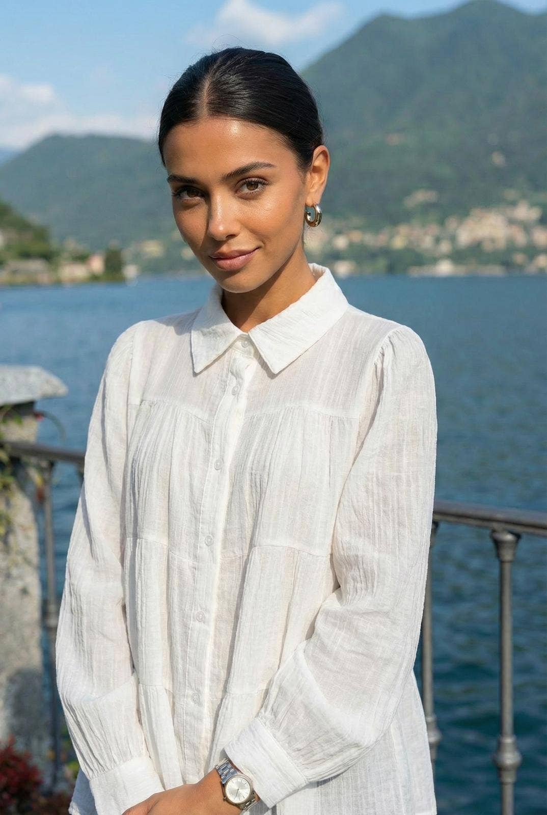 Chemise2144 Manche Longue En Coton/Polyester