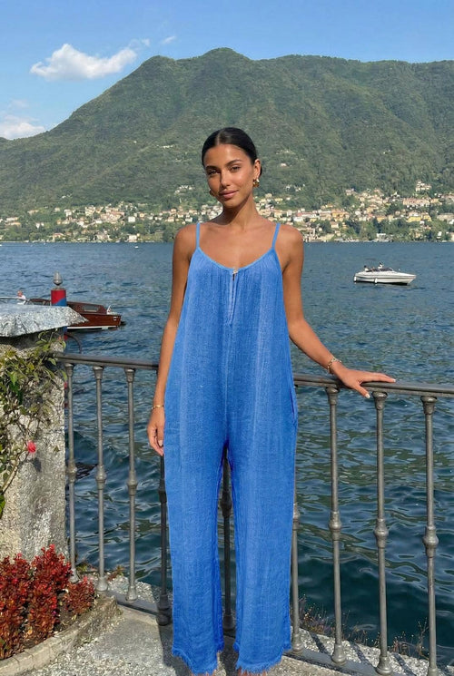 Combinaison Oversize En Coton/Lin