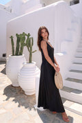 Robe Longue En Viscose et Soie