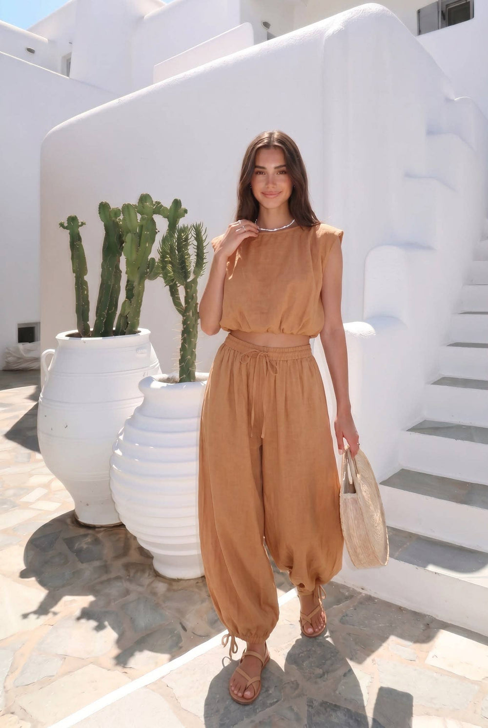 Pantalon Oversize Porté Avec Le Haut13963 Vendu Séparément