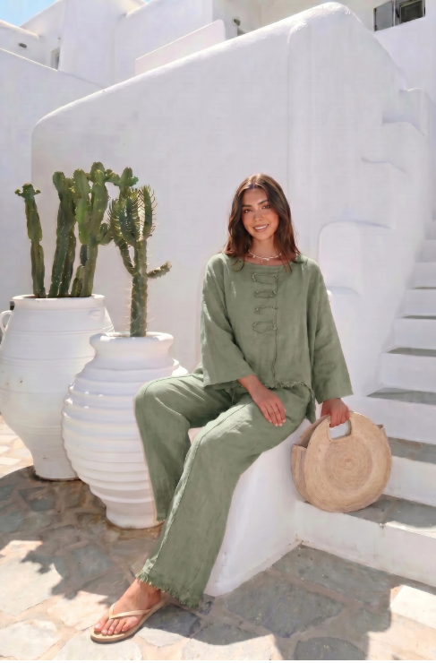 Pantalon Oversize Porté Avec Le Haut4120 Vendu Séparément