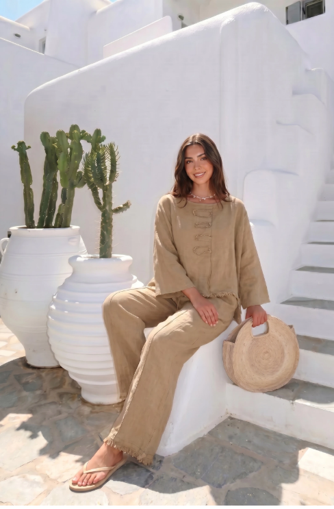 Haut Oversize Froufrou Porté Avec Le Pantalon9555 Vendu Séparément