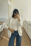 Veste En Coton Oversize Sans Zip