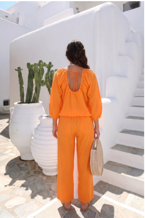Haut En Voile De Coton Peut Se Porter Avec Le Pantalon13633