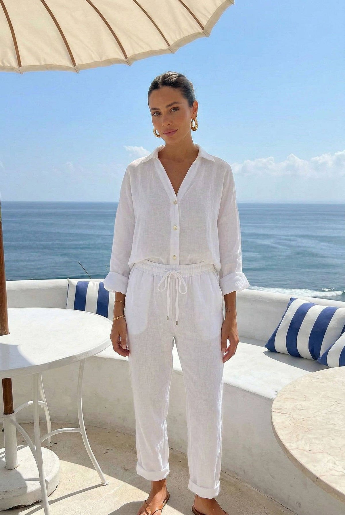 Chemise20984 Oversize En Lin
