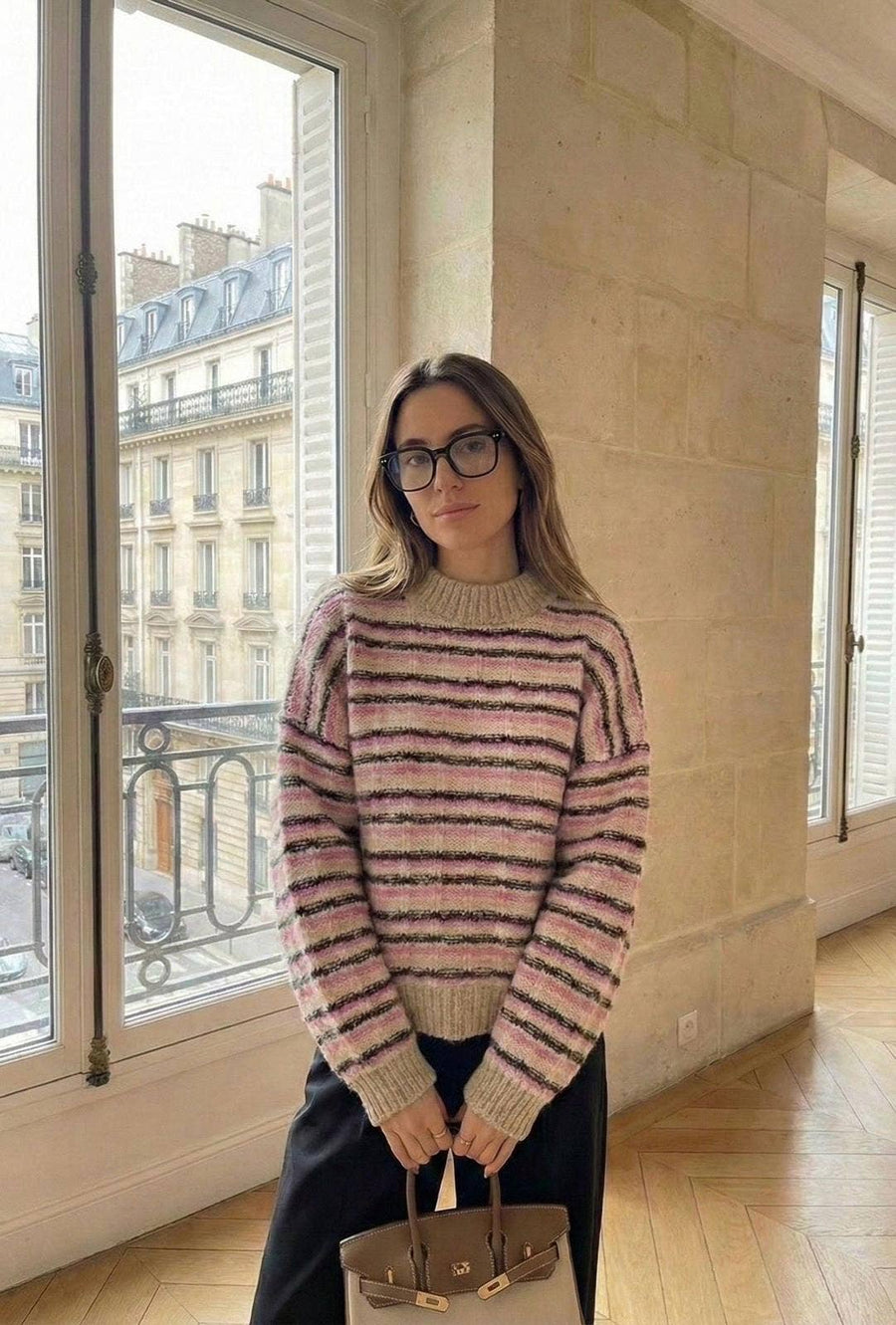 Pull Manche Longue Rayure