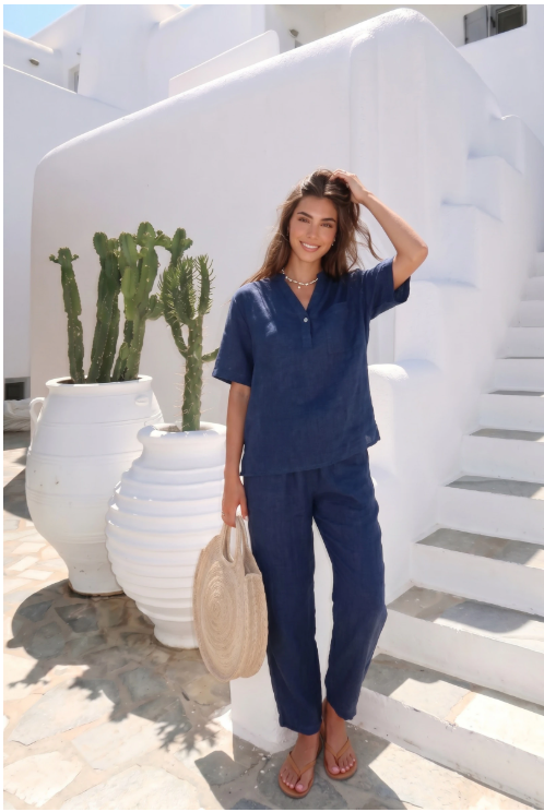 Haut Avec Poche Boutonné Porté Avec Le Pantalon13633 Vendu Séparément