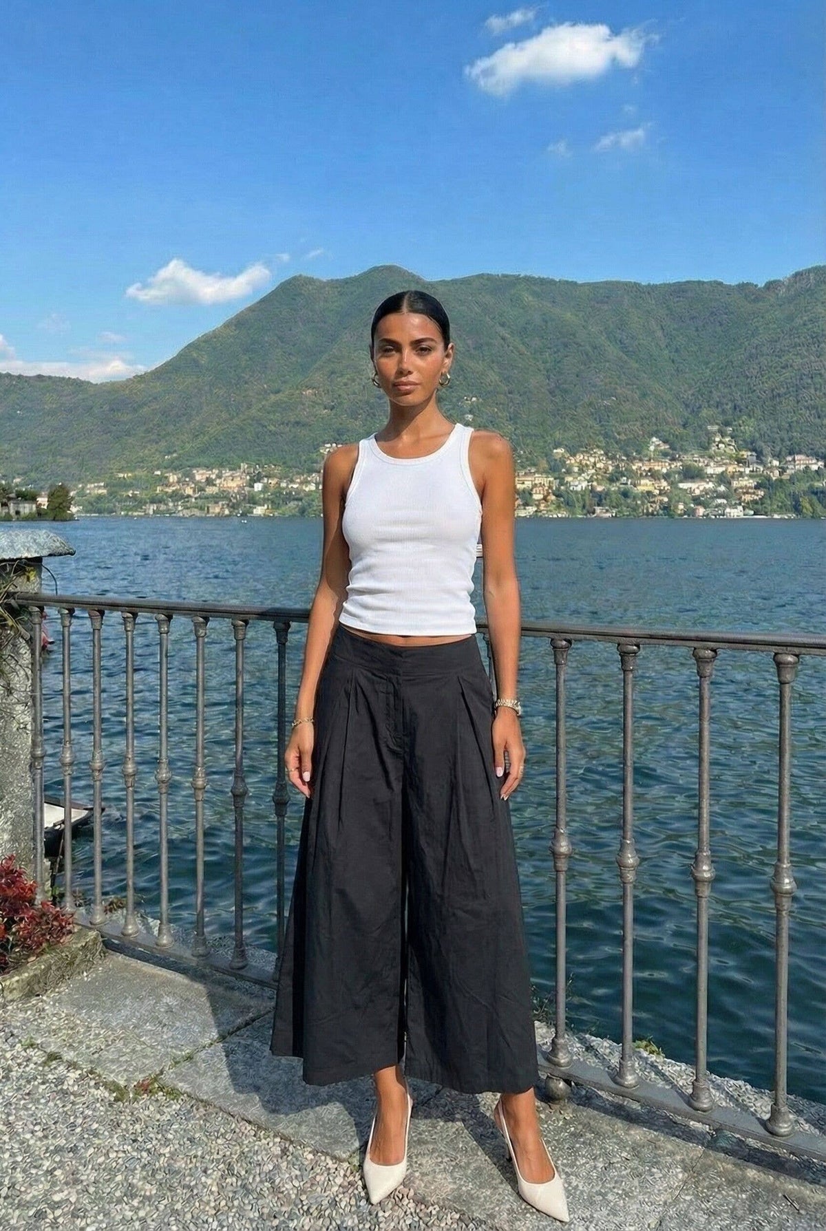 Pantalon Oversize En Coton De Popeline