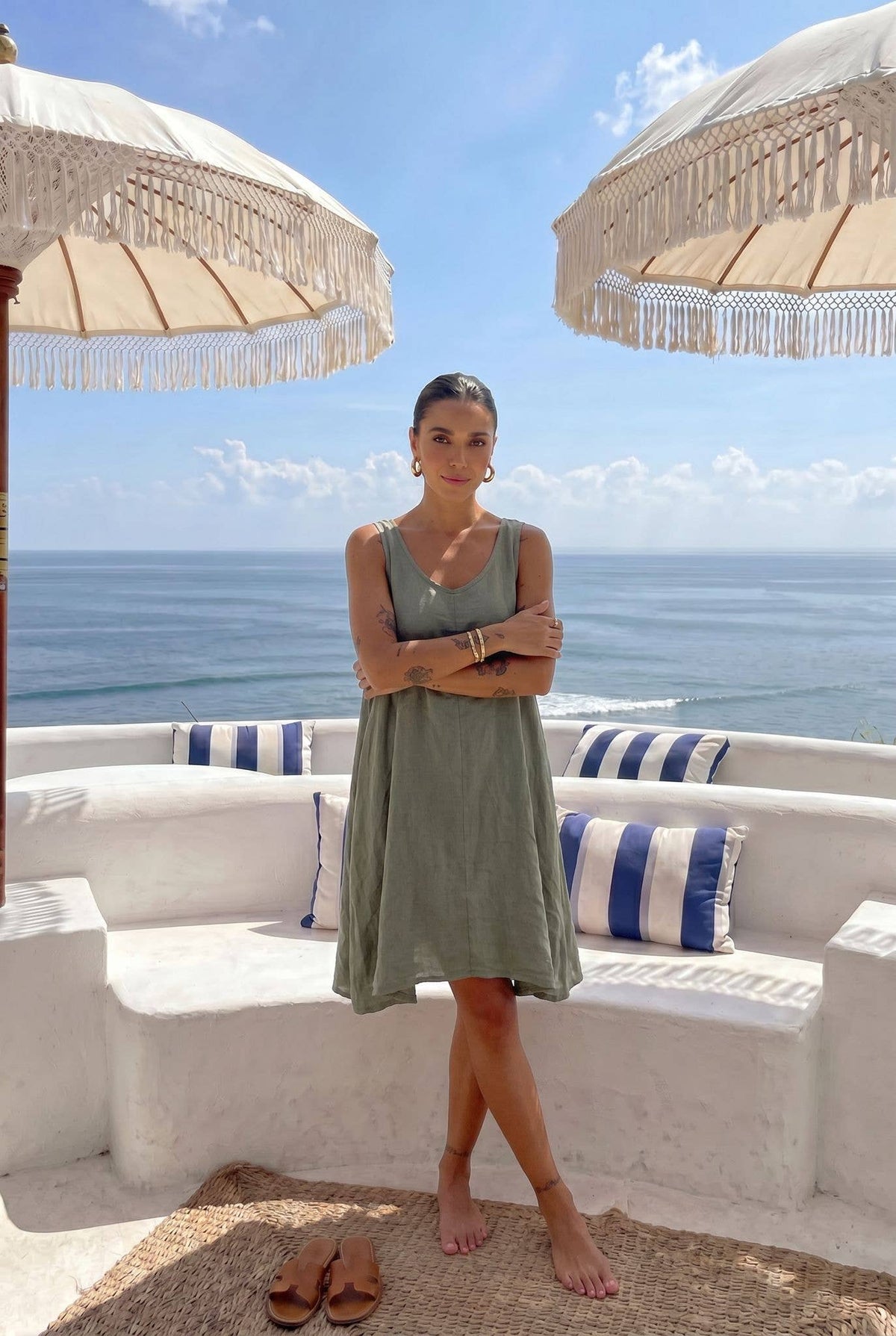 Linnen jurk Laura
