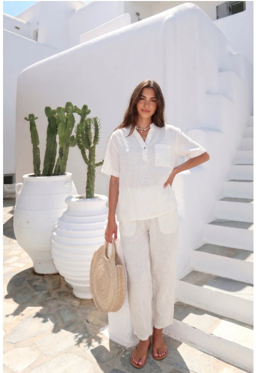 Haut Avec Poche Boutonné Porté Avec Le Pantalon13633 Vendu Séparément