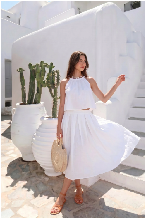 Jupe POPPA Oversize En Popeline