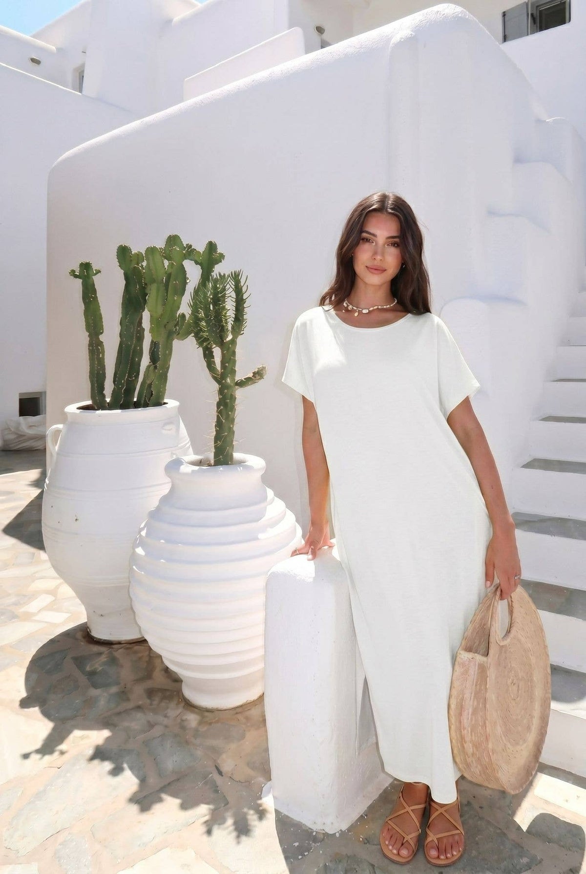 Robe Dos Nu En Coton