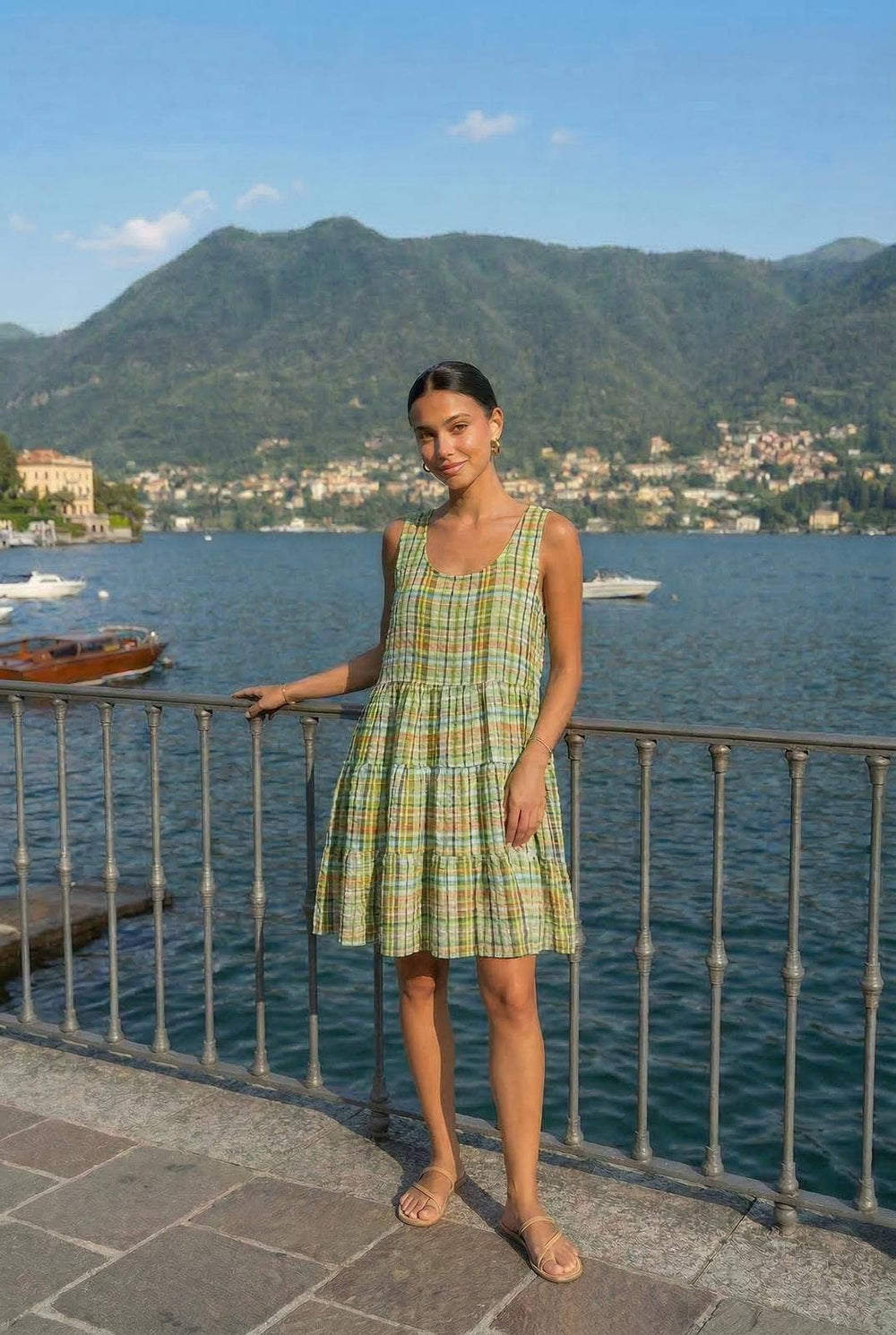 Robe Mi-Longue Vichy