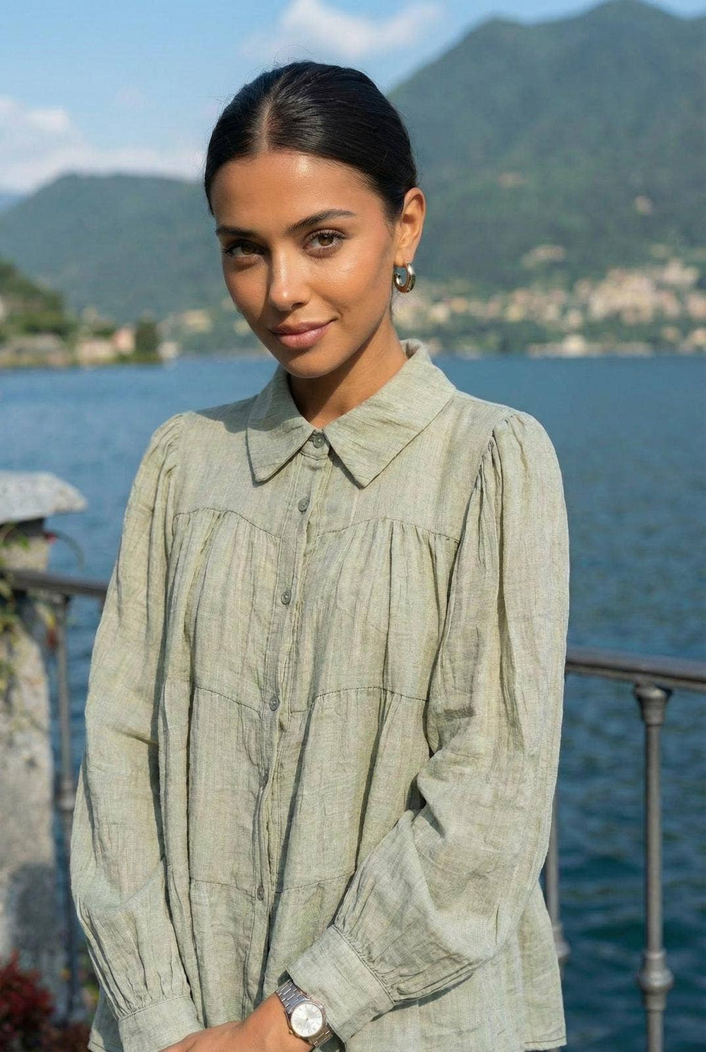 Chemise2144 Manche Longue En Coton/Polyester