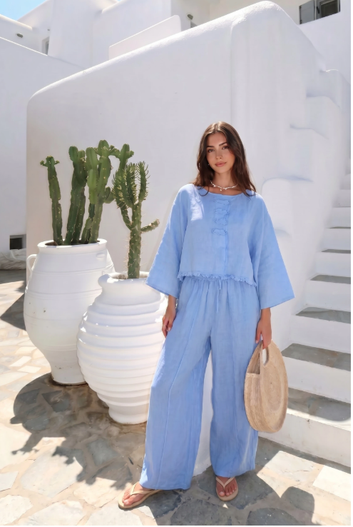 Haut Oversize Froufrou Porté Avec Le Pantalon9555 Vendu Séparément