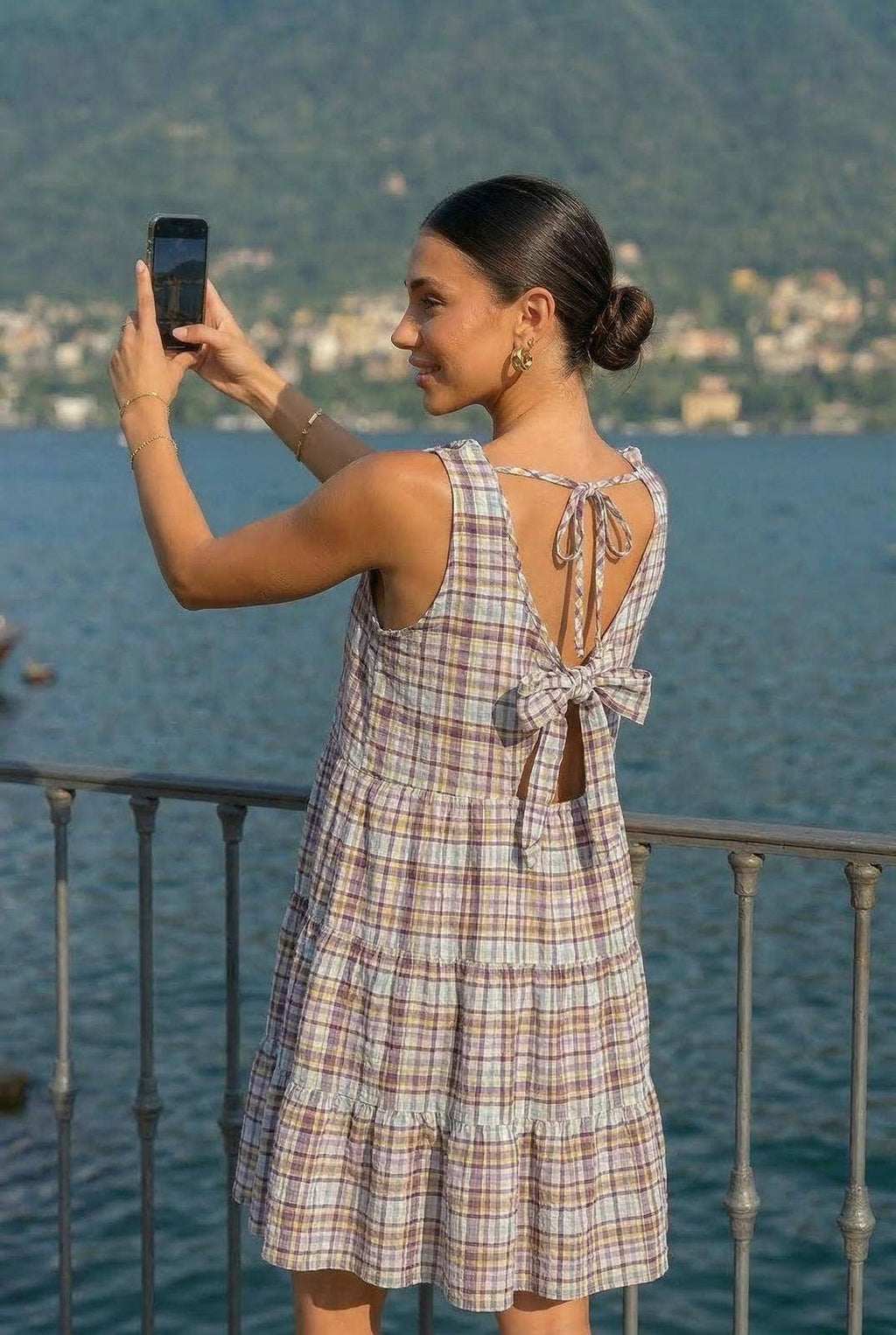 Robe Mi-Longue Vichy