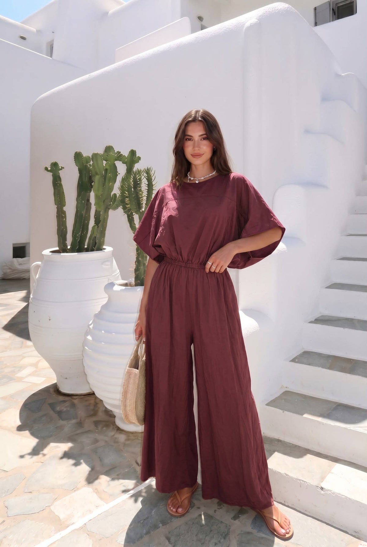 Haut Oversize En Popeline Porté Avec Le Pantalon15290 Ou Pantalon13633 Vendu Séparément