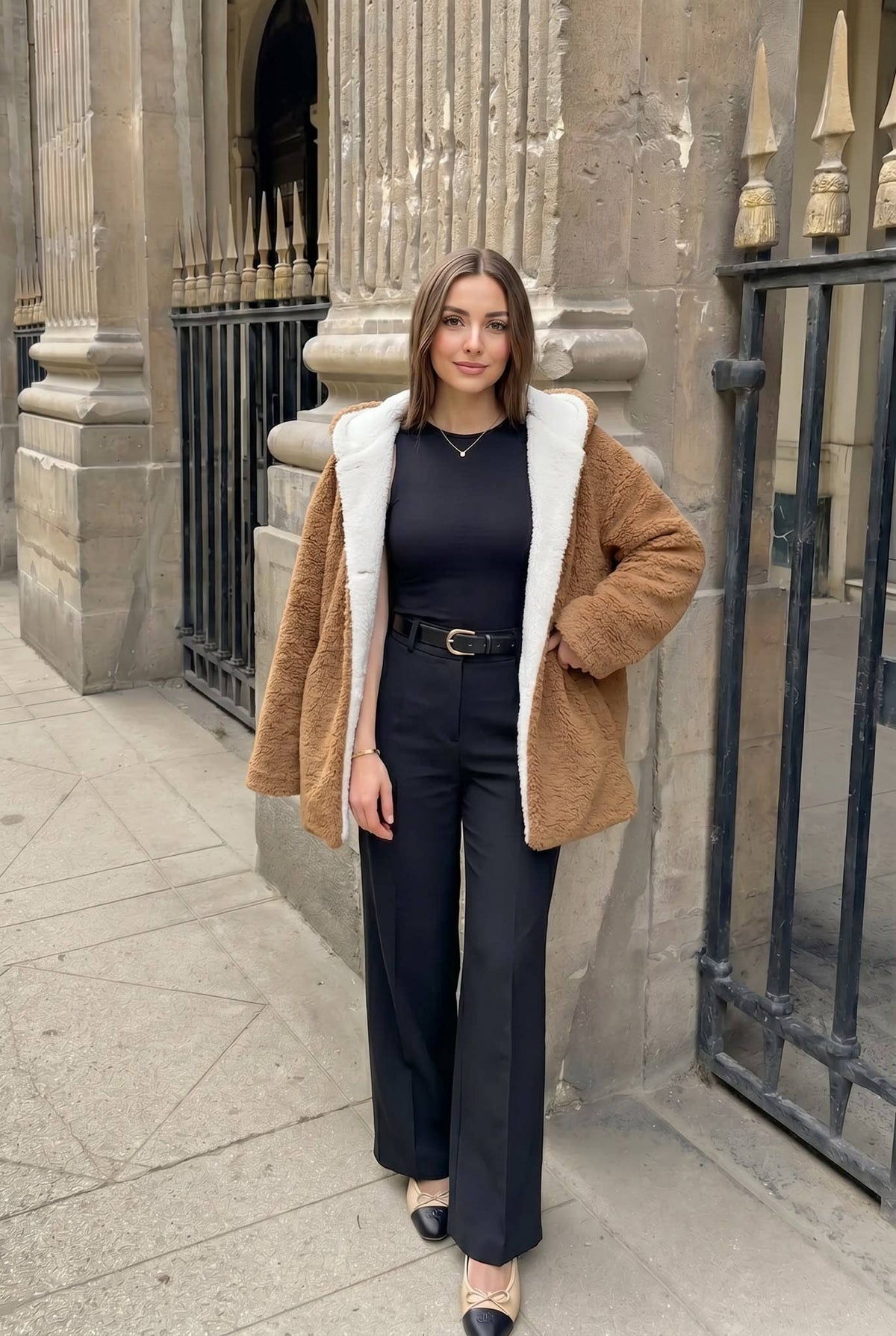 Veste Teddy Oversize Style Américain