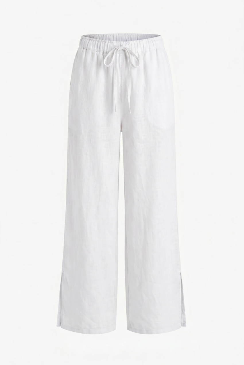 Pantalon En Lin Porté Avec La Veste27437 Vendue Séparément