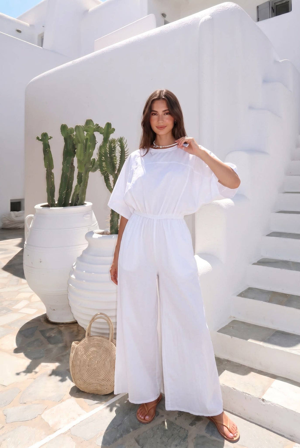 Haut Oversize En Popeline Porté Avec Le Pantalon15290 Ou Pantalon13633 Vendu Séparément
