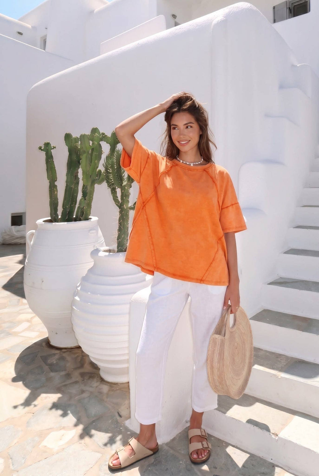 Sweat-shirt Oversize Manches Courtes – Look Casual – INCERTAINES