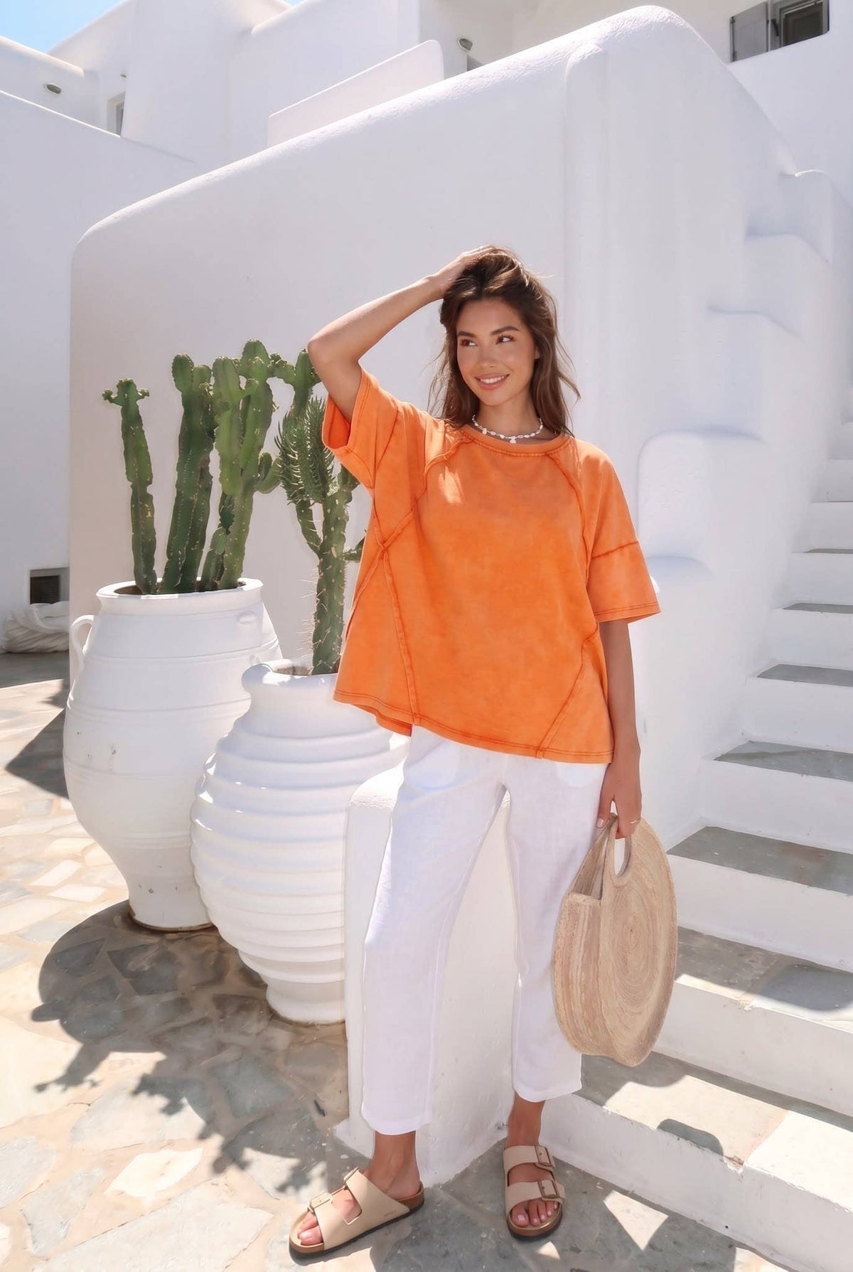 Sweat-shirt Oversize Manches Courtes – Look Casual – INCERTAINES