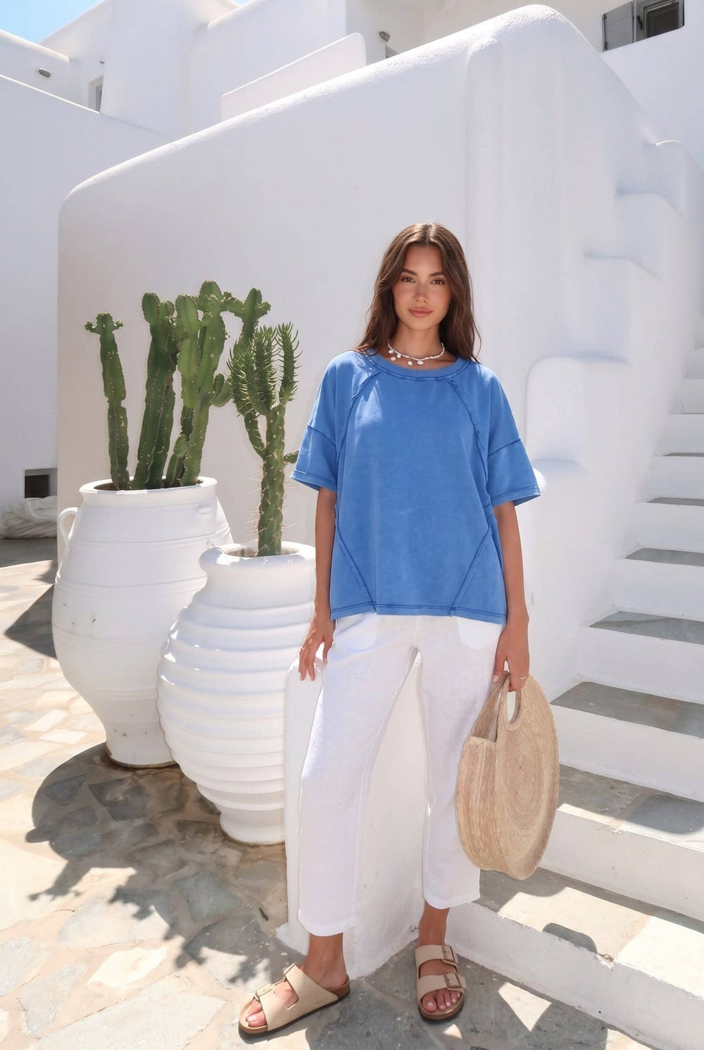 Sweat-shirt Oversize Manches Courtes – Look Casual – INCERTAINES