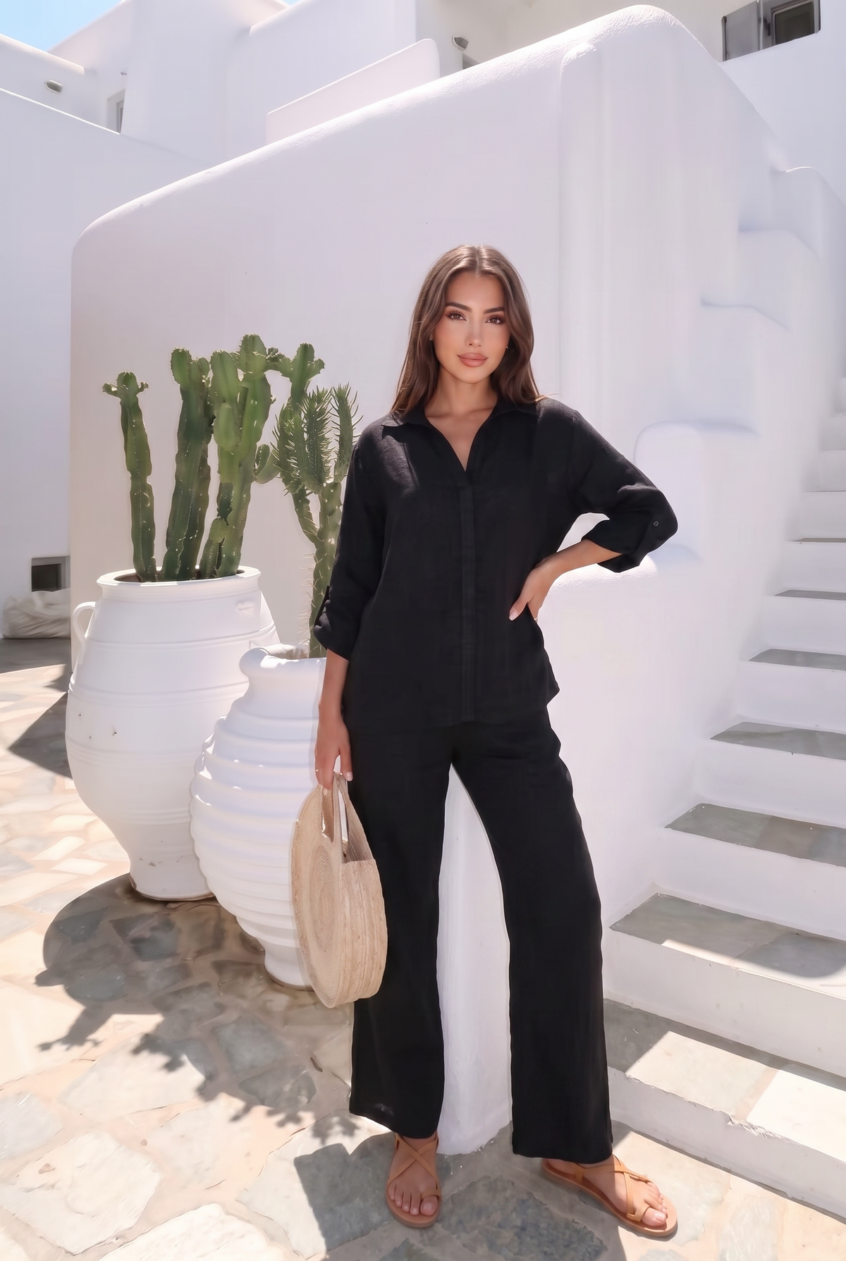 Chemise Fluide En Lin – Haut Été Chic Confort – INCERTAINES