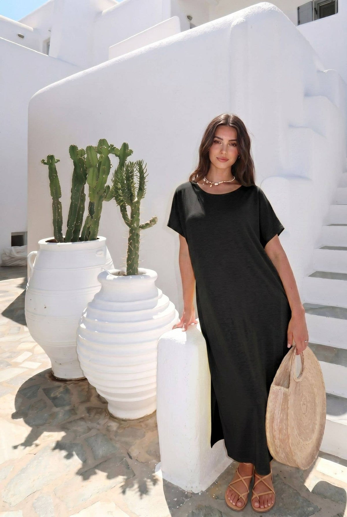 Robe Dos Nu En Coton