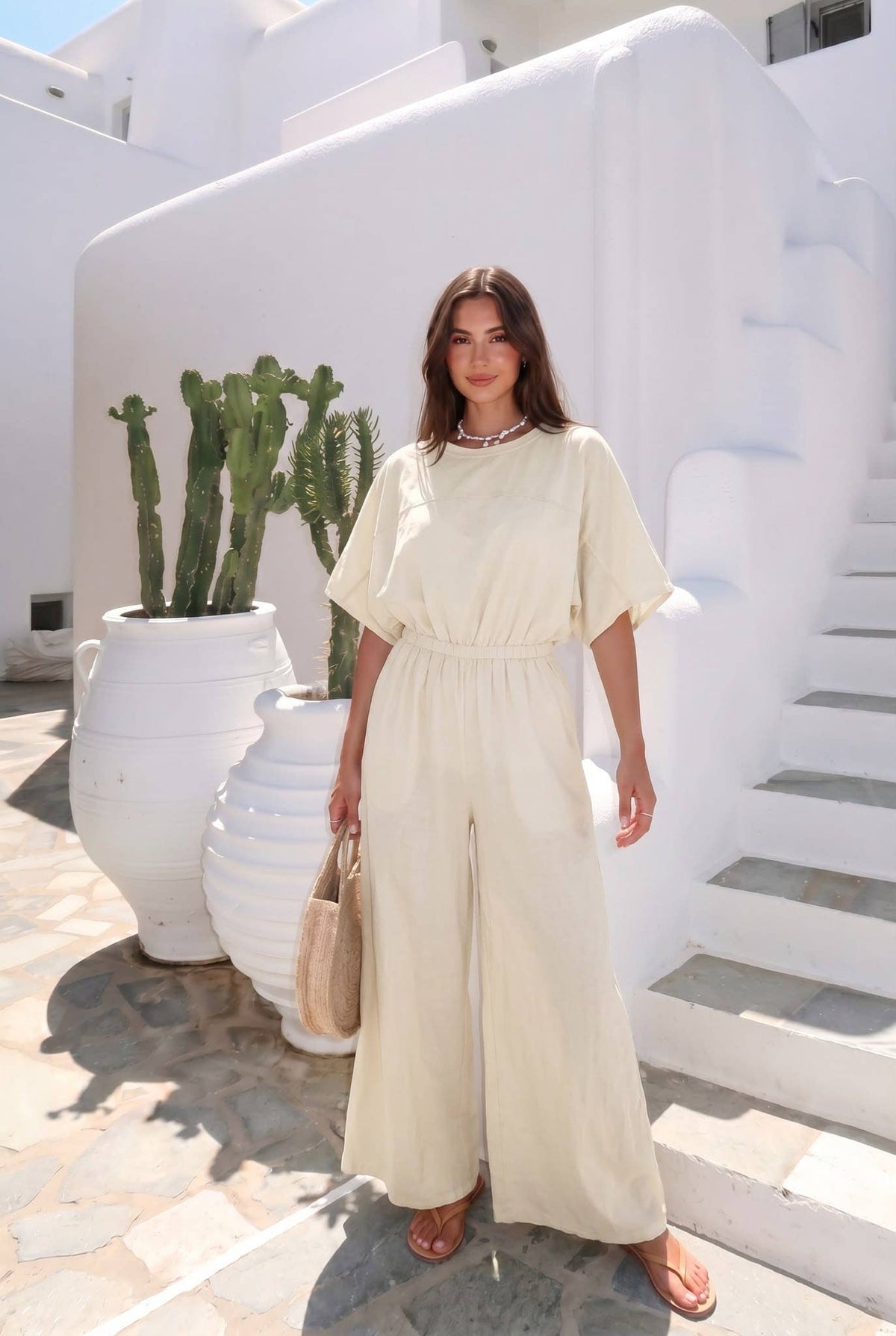 Haut Oversize En Popeline Porté Avec Le Pantalon15290 Ou Pantalon13633 Vendu Séparément