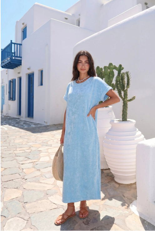 Robe En Eponge Fendue