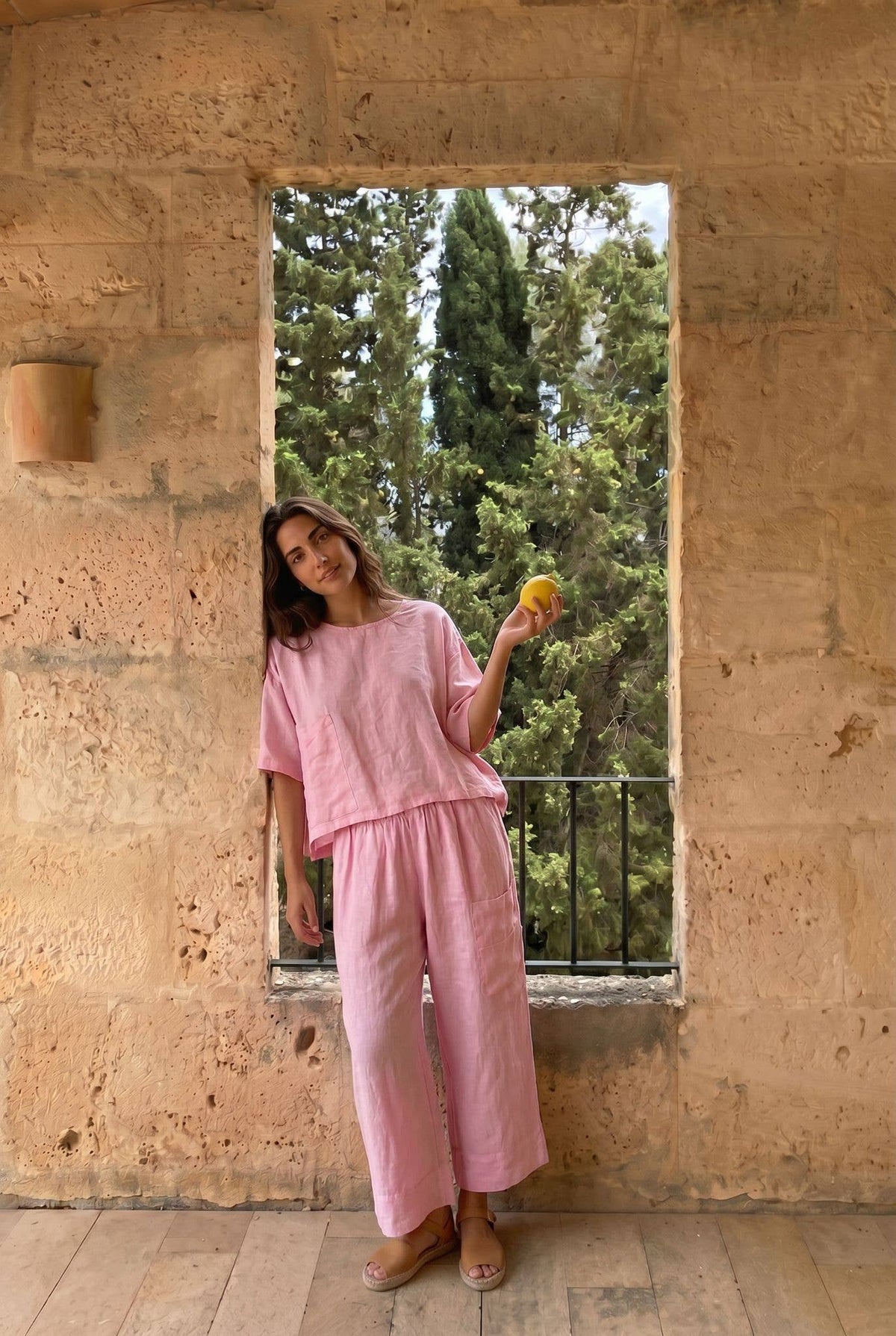 Pantalon Oversize Porté Avec Le Haut26747 Vendu Séparément