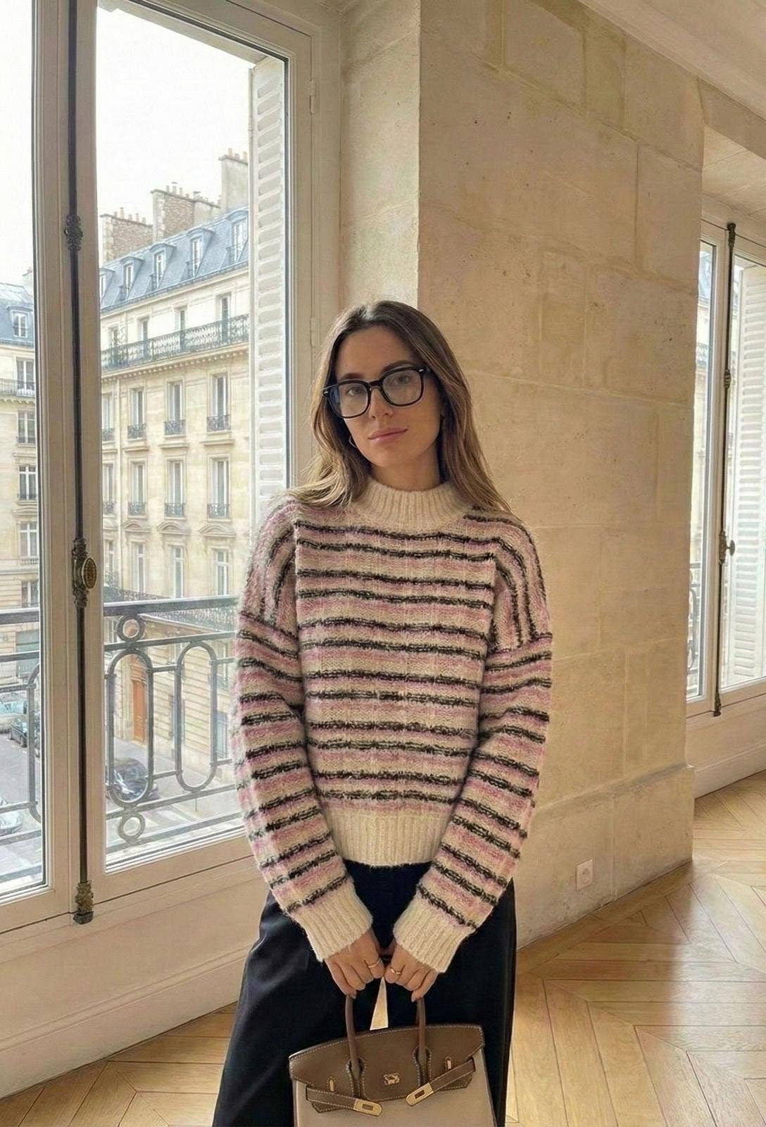 Pull Manche Longue Rayure