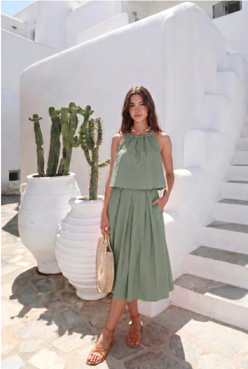 Jupe POPPA Oversize En Popeline