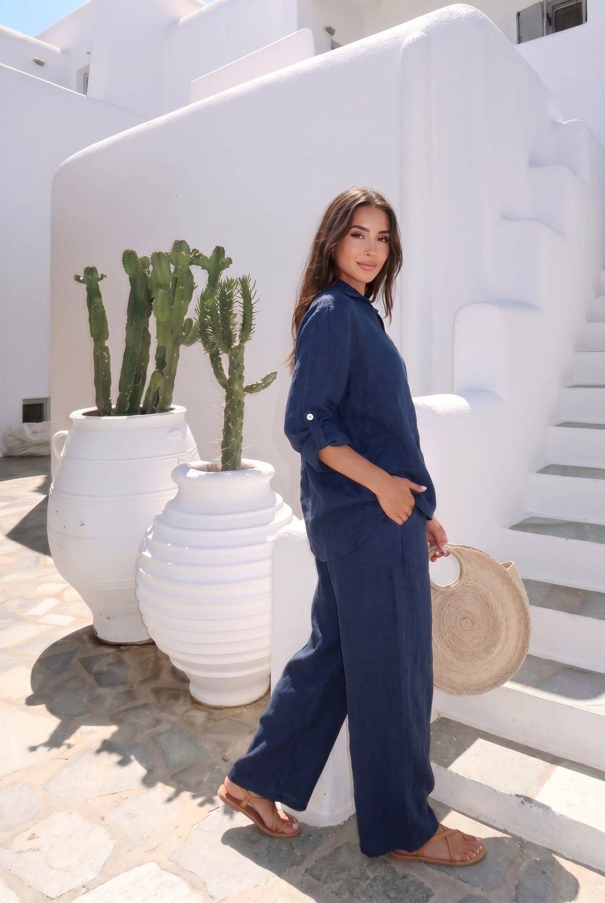 Chemise Fluide En Lin – Haut Été Chic Confort – INCERTAINES