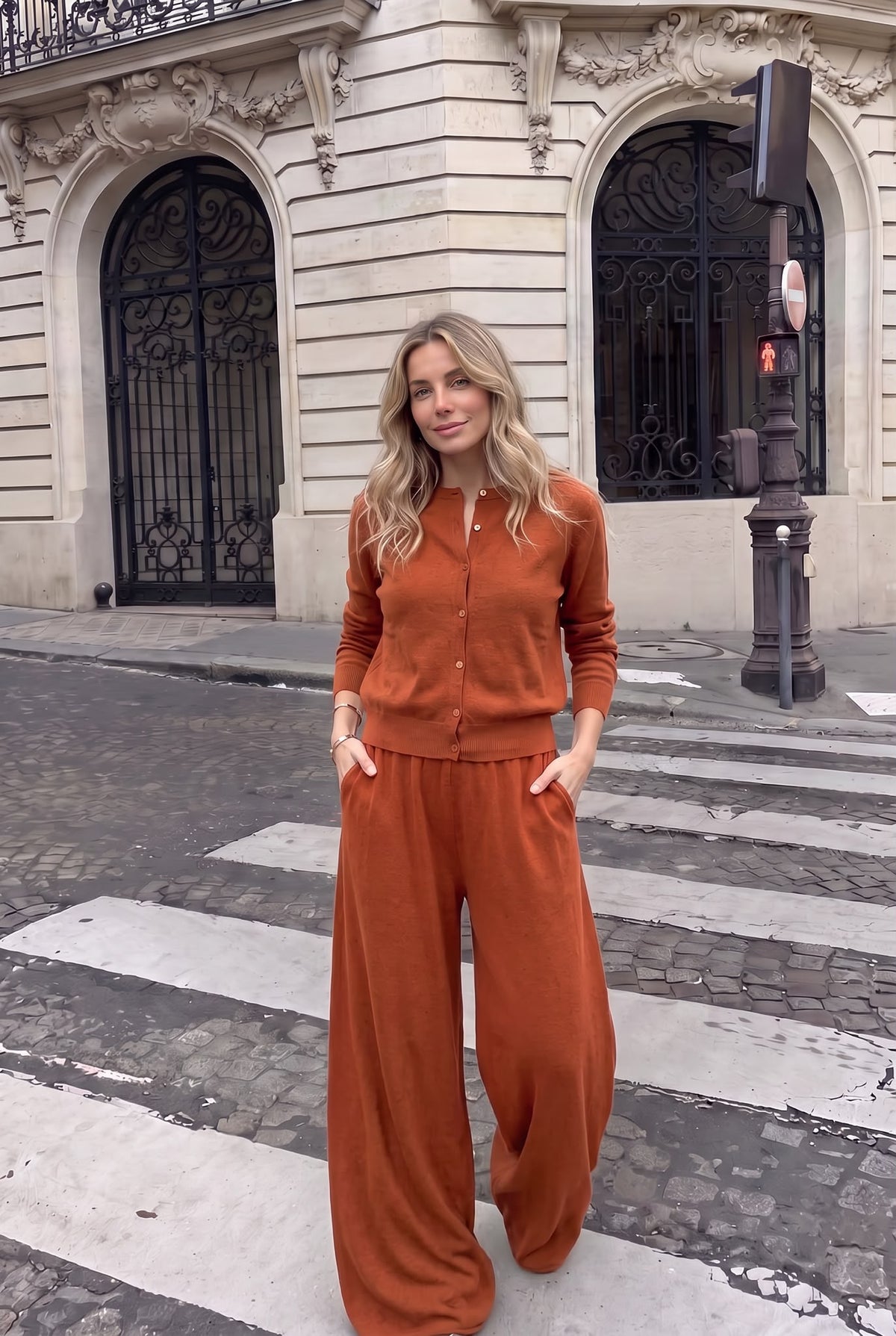 Gilet en Cachemire Boutonné en Maille Douce