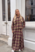 Chemise Oversize en Coton à Carreaux