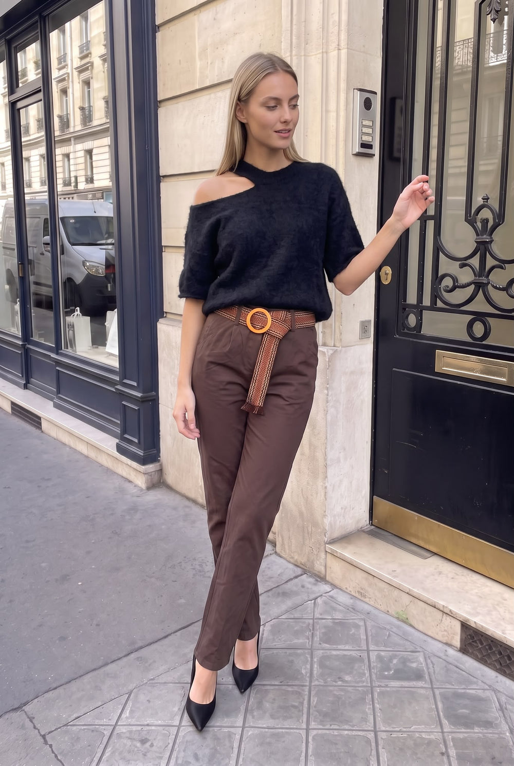 Pull en Alpaga Asymétrique
