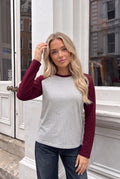 T-Shirt Bicolore en Coton