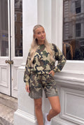 Haut en Coton Imprimé Camouflage